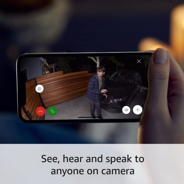 Ring Spotlight Cam Plus, Battery | Two-Way Talk, Color Night Vision, and Security Siren (2022 release) - White - Image 4