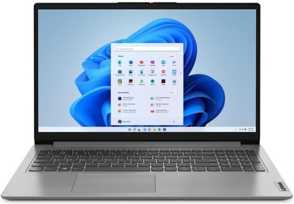 Lenovo IdeaPad 1 Laptop, 15.6” FHD Display, AMD Ryzen 5 5500U, 8GB RAM, 512GB SSD, Windows 11 Home, 720p Camera w/Privacy Shutter, Smart Noise Cancelling, Cloud Grey - Image 2