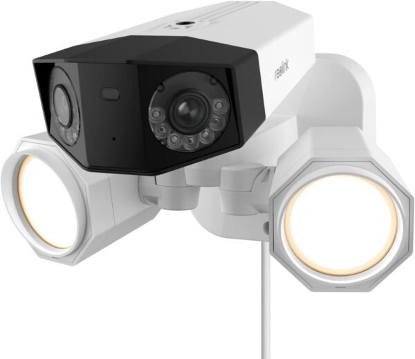 REOLINK 4K Floodlight Camera for PoE Security Camera System, IP Outdoor Camera in 180 Degree Ultra-Wide Angle, Human/Vehicle/Pet Alerts, 1800 Lumen Floodlights, Two Way Talk - Image 2