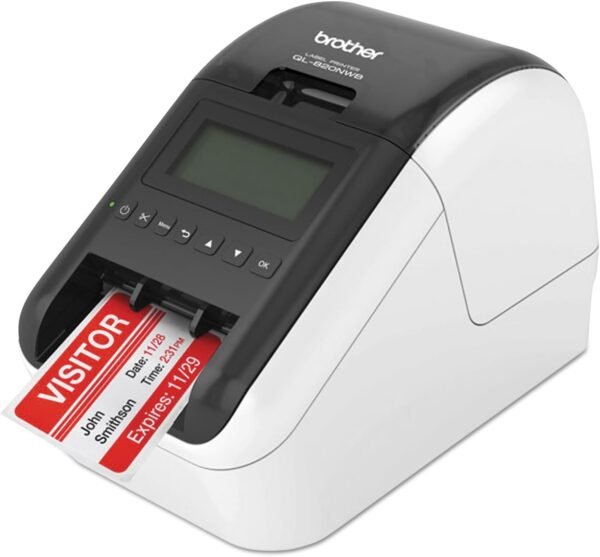Brother QL820NWB Direct Thermal Printer - Monochrome - Handheld - Label Print - Image 2