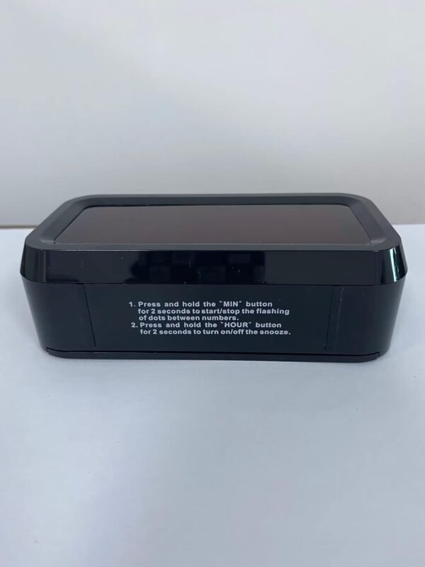 Digital Alarm Clock Battery Operated with LED Display for Bedrooms, Long Battery Life for 12 Months, 3 Brightness Adjustable, 12/24 Hour, Snooze, Black Case with Red Digits - Image 13