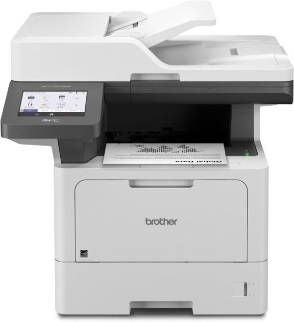 Brother Monochrome Laser Printer, Multifunction All-in-One Printer, MFC-L5915DW, Wireless Networking, Mobile Printing & Scanning, Duplex Print, Copy & Scan, Amazon Dash Replenishment Ready - Image 2