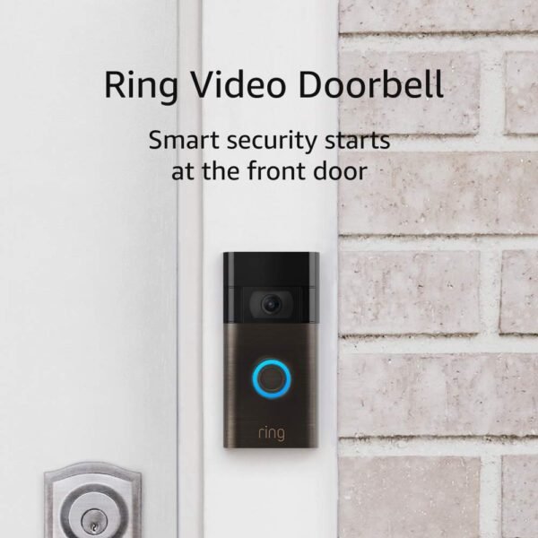 Ring Video Doorbell – 1080p HD video, improved motion detection, easy installation (2020 release) – Venetian Bronze - Image 2