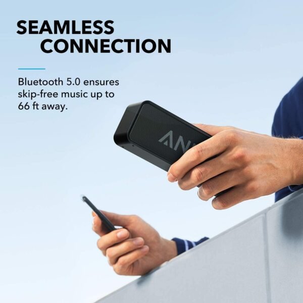 Upgraded, Anker Soundcore Bluetooth Speaker With IPX5 Waterproof, Stereo Sound, 24H Playtime, Portable Wireless Speaker - Image 6