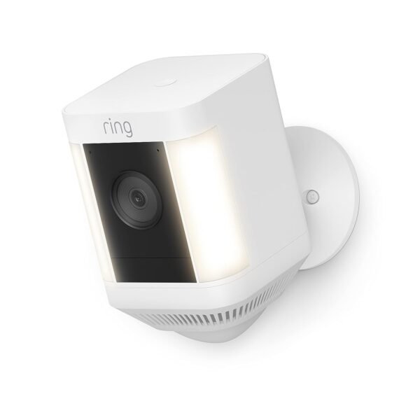 Ring Spotlight Cam Plus, Battery | Two-Way Talk, Color Night Vision, and Security Siren (2022 release) - White - Image 3
