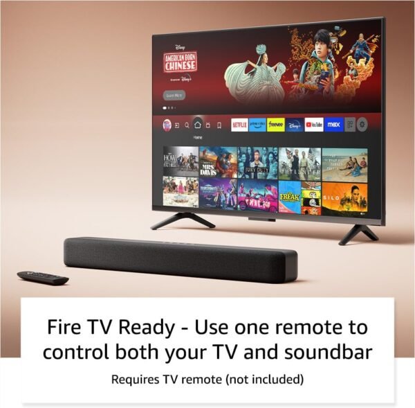 Amazon Fire TV Soundbar, 2.0 speaker with DTS Virtual:X and Dolby Audio, Bluetooth connectivity, easy setup, compact design - Image 5