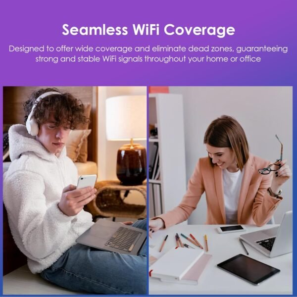 WAVLINK AC1200 Wireless WiFi Router, 5GHz+2.4GHz Dual Band WiFi 5 Router with 4x5dBi Antennas, 10/100Mbps WAN/LAN, Supports Router/AP/Repeater Mode, Beamforming Tech - Image 8