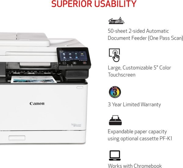 Canon® imageCLASS® MF753Cdw Wireless Laser All-In-One Color Printer - Image 7