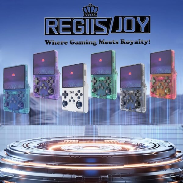 R40S PRO Handheld Game Console 3.5 inch IPS Screen 30000 Games Mini Retro Console 3800mAh Portable Pocket Arcade 45 simulators 256G TF Card Blue - Image 8