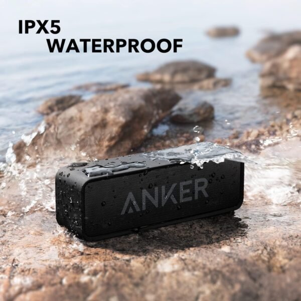 Upgraded, Anker Soundcore Bluetooth Speaker With IPX5 Waterproof, Stereo Sound, 24H Playtime, Portable Wireless Speaker - Image 5