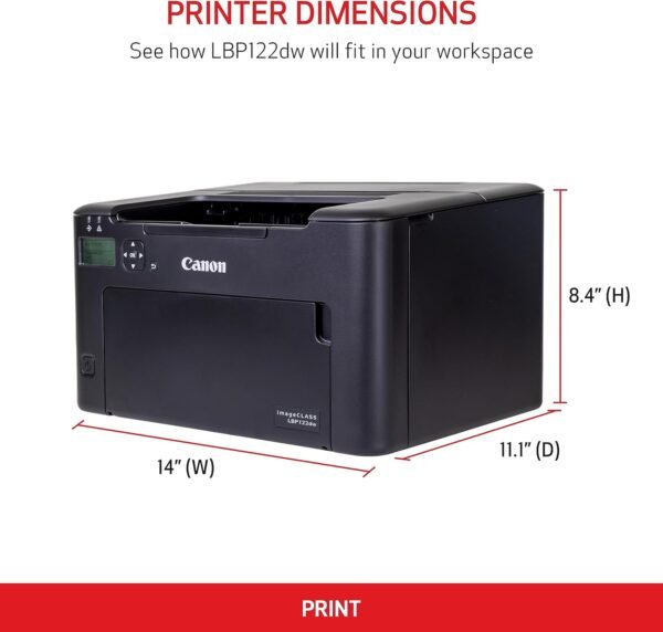 Canon imageCLASS LBP122dw Wireless Monochrome Laser Printer - Image 3