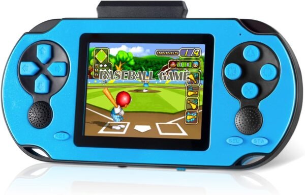 16 Bit Handheld Game Console for Kids Adults, 3.0'' Large Screen Preloaded 230 HD Classic Retro Video Games with USB Rechargeable Battery & 3 Game Cartridges for Birthday Gift for Kids 4-12 - Image 2