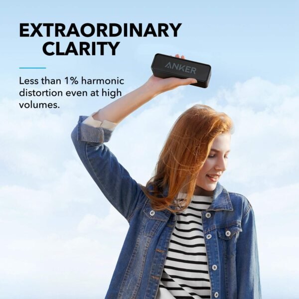 Upgraded, Anker Soundcore Bluetooth Speaker With IPX5 Waterproof, Stereo Sound, 24H Playtime, Portable Wireless Speaker - Image 7