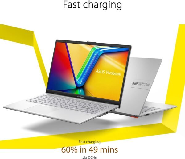 ASUS Vivobook Go 15.6” Laptop, AMD Ryzen 5 7520U, 8GB, 512GB, Windows 11 Home, Cool Silver, E1504FA-AS54 - Image 6