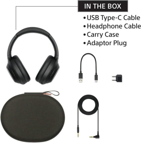 Sony WH-1000XM4 Wireless Premium Noise Canceling Overhead Headphones with Mic for Phone-Call and Alexa Voice Control, Black WH1000XM4 - Image 9