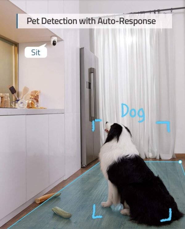 eufy Security Indoor Cam E220, Pan & Tilt, Indoor Security Camera, 2K - 3 MP Wi-Fi Plug-in, Voice Assistant Compatibility, Night Vision, Motion Tracking, HomeBase 3 Compatible, Motion Only Alert - Image 4