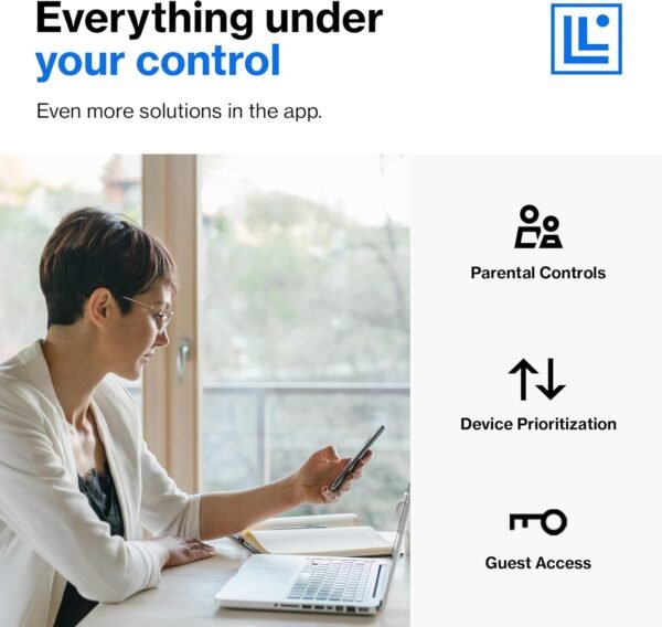 Linksys WiFi Mesh 6E Tri-Band Router | Fast and Reliable speeds | Connect 50+ Devices | Coverage of 2,500 Sq Ft | 2021 Release - Image 9