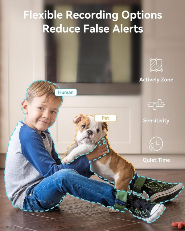 blurams Indoor Security Camera 2K, Home Security Camera for Dog/Baby Monitor/Elder, Security Camera with One-Touch Call, Color Night Vision, Motion Tracking, Cloud & Local Storage (2.4GHz Wi-Fi) - Image 8