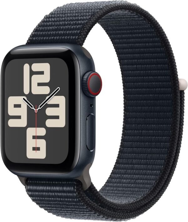 Apple Watch SE (2nd Gen) [GPS + Cellular 40mm] Smartwatch with Midnight Aluminum Case with Midnight Sport Loop. Fitness & Sleep Tracker, Crash Detection, Heart Rate Monitor, Carbon Neutral - Image 2