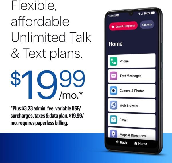 LIVELY Jitterbug Smart4 Smartphone for Seniors - Cell Phone for Seniors - Not Compatible with Other Wireless Carriers - Must Be Activated Phone Plan - Image 6