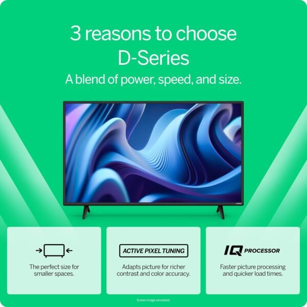 VIZIO 32 inch D-Series HD 720p Smart TV with Apple AirPlay and Chromecast Built-in, Alexa Compatibility, D32h-J, 2022 Model - Image 5