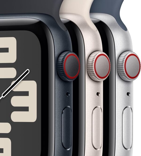 Apple Watch SE (2nd Gen) [GPS + Cellular 40mm] Smartwatch with Midnight Aluminum Case with Midnight Sport Loop. Fitness & Sleep Tracker, Crash Detection, Heart Rate Monitor, Carbon Neutral - Image 4