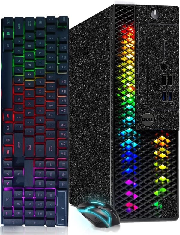 Dell RGB Gaming Desktop Computer, Intel Core I5-8500 up to 4.1GHz, GeForce GTX 750 Ti 4G GDDR5, 16GB DDR4, 1T SSD, RGB Keyboard & Mouse, 600M WiFi & Bluetooth 5.0, Win 11 Pro (Renewed) - Image 2