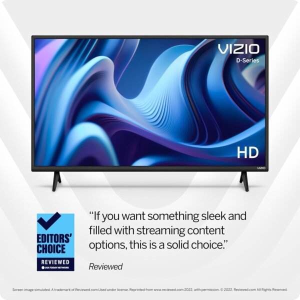 VIZIO 32 inch D-Series HD 720p Smart TV with Apple AirPlay and Chromecast Built-in, Alexa Compatibility, D32h-J, 2022 Model - Image 12