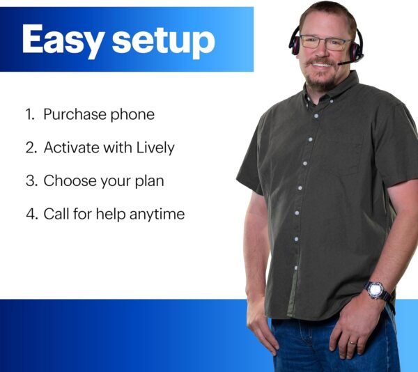 LIVELY Jitterbug Smart4 Smartphone for Seniors - Cell Phone for Seniors - Not Compatible with Other Wireless Carriers - Must Be Activated Phone Plan - Image 4