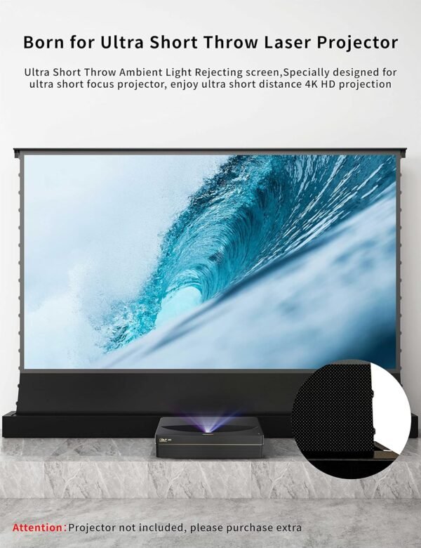 Vivid Storm Since 2004-Projector Screens S PRO P 120inch Perforate Sound Transparent Tension Floor Screen, Compatible Ultra Short Focus Laser Projector,VSDSTUST120HP - Image 7