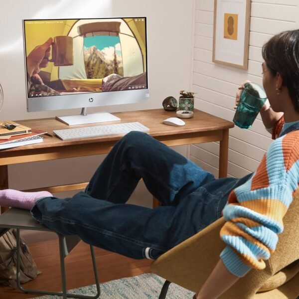 HP Pavilion 27 inch All-in-One Desktop PC, FHD Display, 13th Generation Intel Core i7-13700T, 16 GB RAM, 256 GB SSD, 1 TB HD, Intel UHD 770 graphics, Windows 11 Home, 27- ca2080 (2023) - Image 10