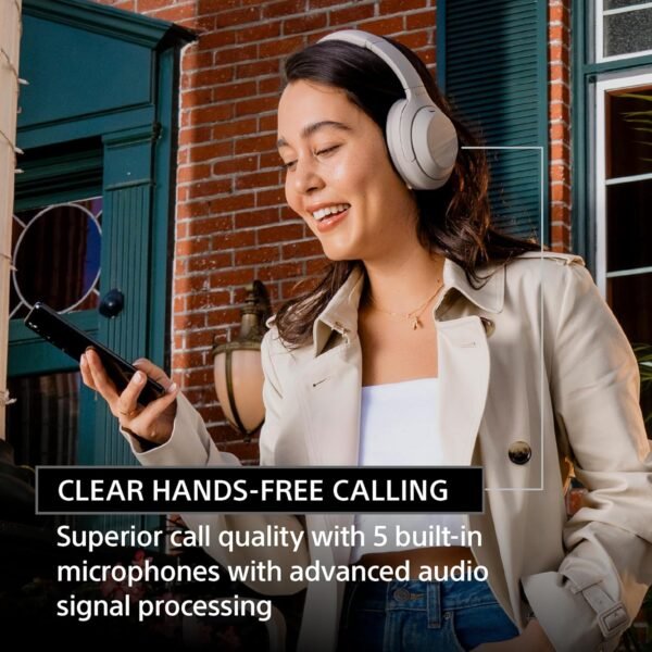 Sony WH-1000XM4 Wireless Premium Noise Canceling Overhead Headphones with Mic for Phone-Call and Alexa Voice Control, Black WH1000XM4 - Image 3