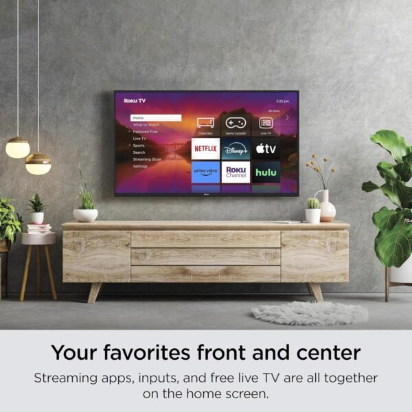 Roku Smart TV – 32-Inch Select Series 720p HD RokuTV Voice Remote, Bright Picture, Customizable Home Screen – Live Local News, Sports, Gaming - Image 4